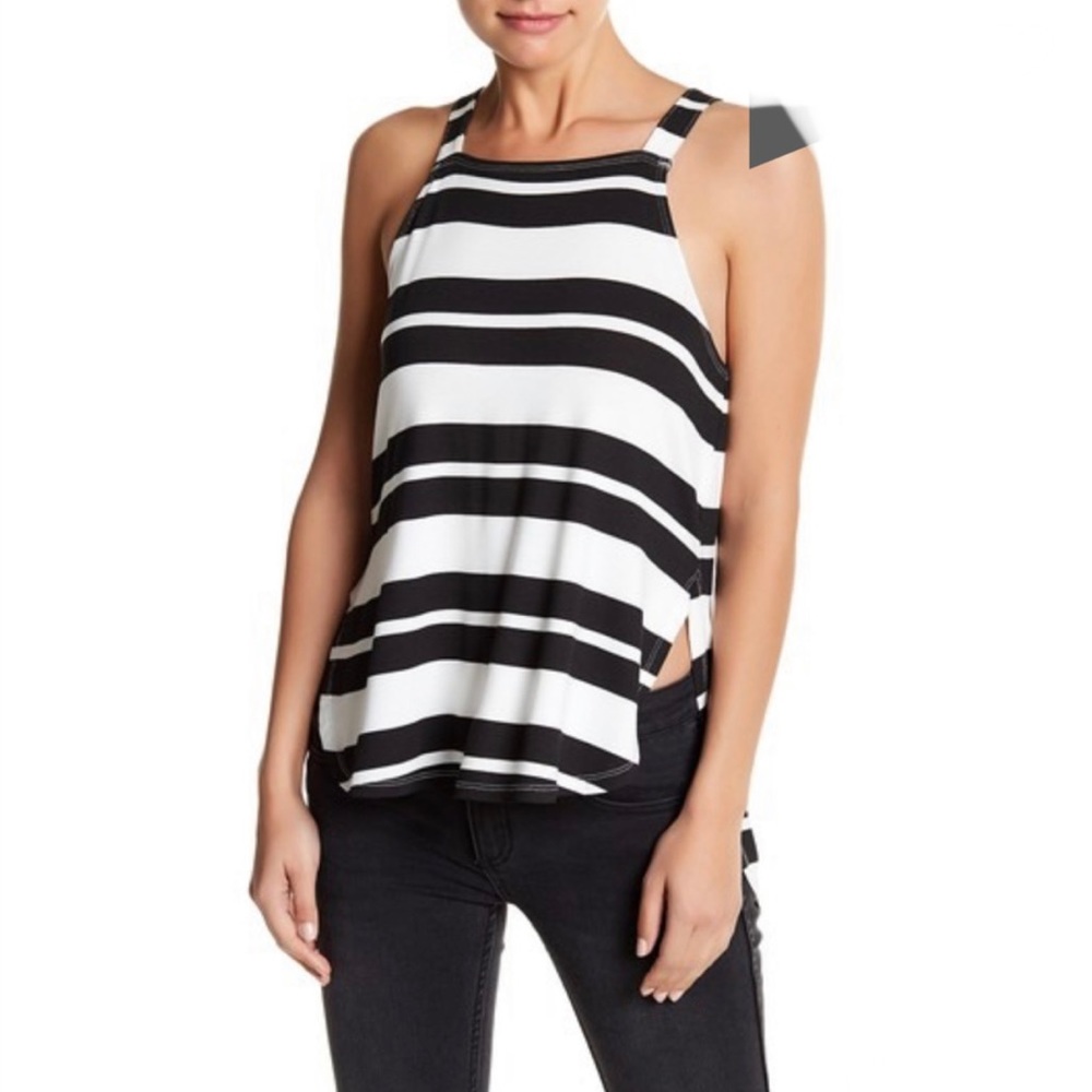 RVCA B&W Striped Tank